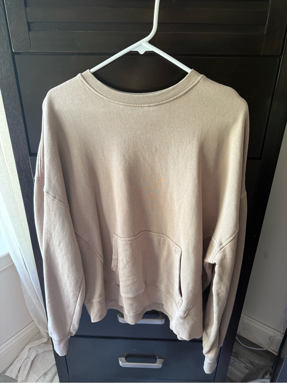 Garage Taupe Crewneck Sweatshirt - Women's
